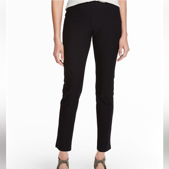 EILEEN FISHER Stretch-Crêpe Slim Wide Leg Pants - Picture 12 of 12